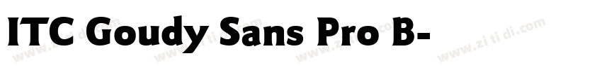 ITC Goudy Sans Pro B字体转换